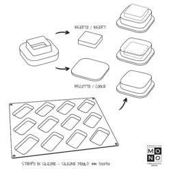 Cerf Dellier Moule silicone Rond Pavoni