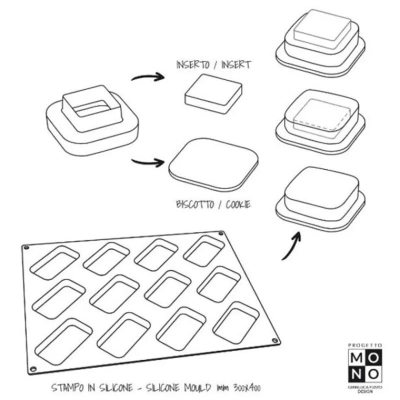 Cerf Dellier Moule silicone Rond Pavoni