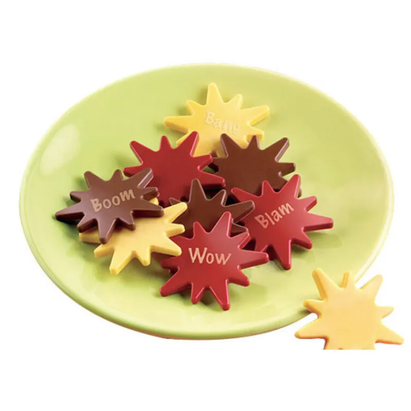 Hot Cerf Dellier Moule silicone étoiles plates Flash