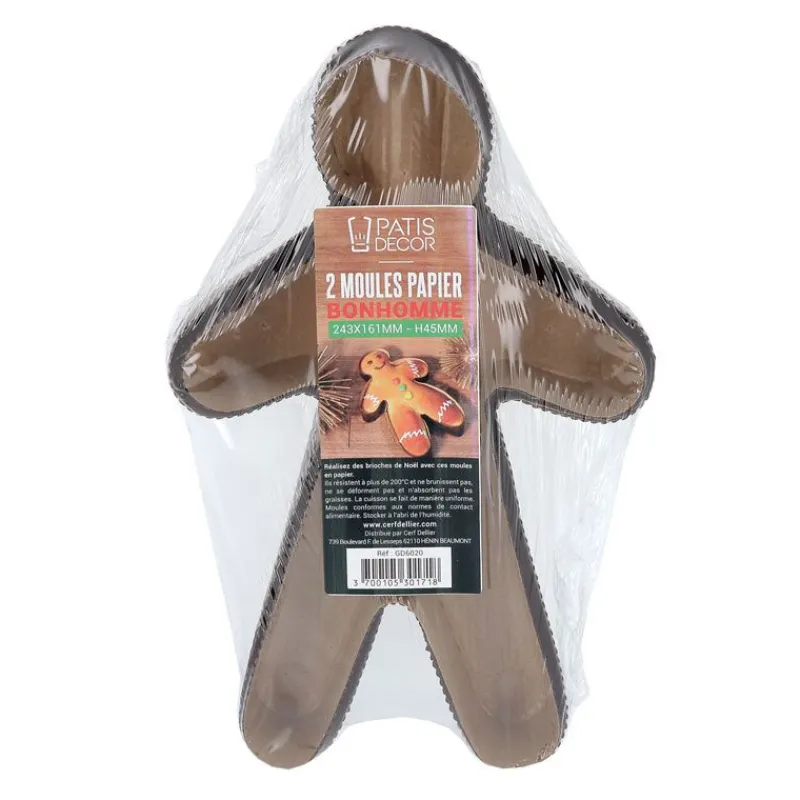 Outlet Cerf Dellier Moules de cuisson bonhomme (x2)