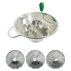 Clearance Cerf Dellier Moulins à légumes n°3 étamé avec 3 grilles 1,5, 2,5 et 4 mm