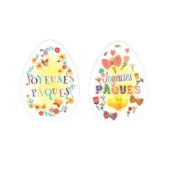 Sale Cerf Dellier Oeufs azyme Joyeuses Pâques assortis (x24)