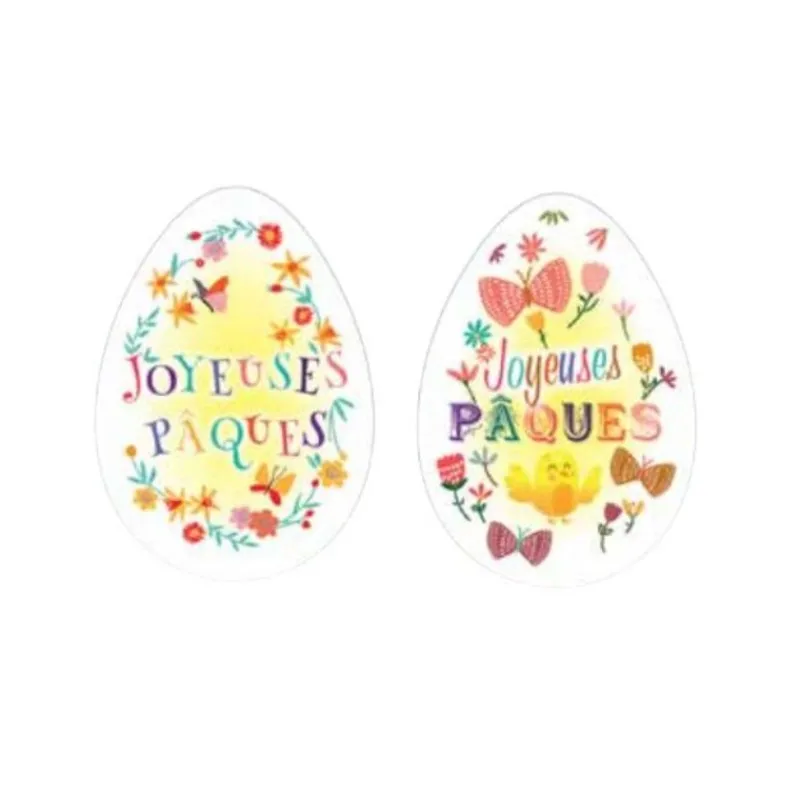 Sale Cerf Dellier Oeufs azyme Joyeuses Pâques assortis (x24)