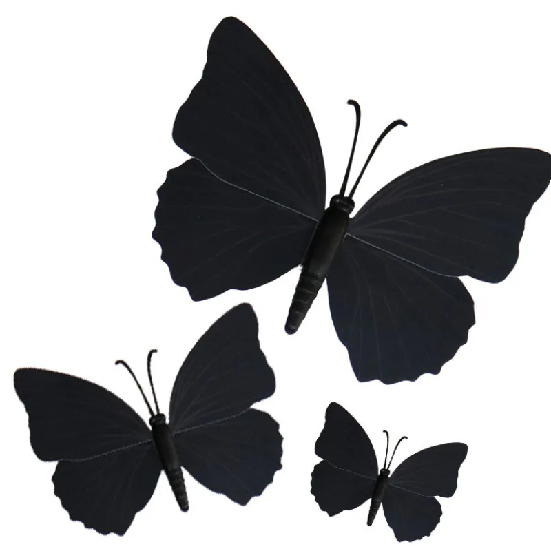 Best Cerf Dellier Papillons noirs aimantés assortis (x3)