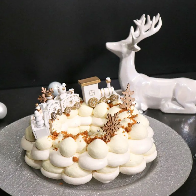 Online Cerf Dellier Petit train de Noël blanc sur pique