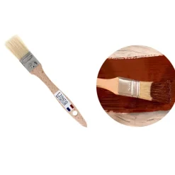 New Cerf Dellier Pinceau plat soie manche bois 30 mm
