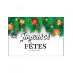 Sale Cerf Dellier plaquette azyme "Joyeuses fêtes" (x24)