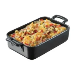 Cerf Dellier Plat rectangulaire noir 45 cl