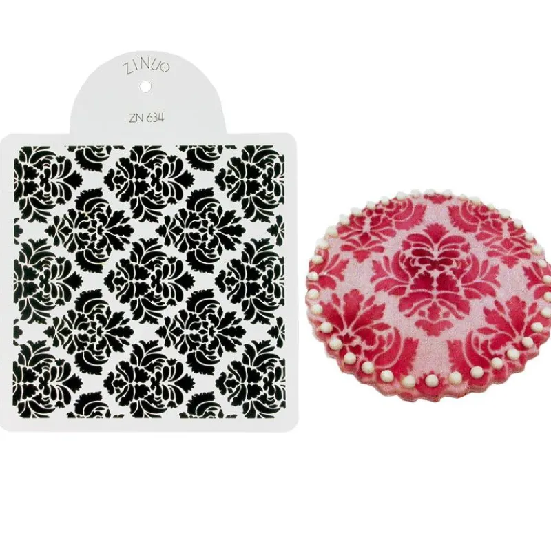 Sale Cerf Dellier Pochoir pâtisserie baroque