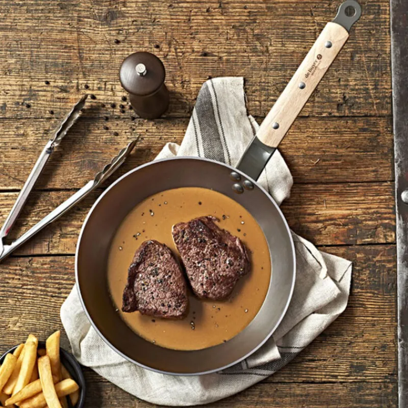 Discount Cerf Dellier Poêle ronde en Minéral B bois - Ø 28 cm