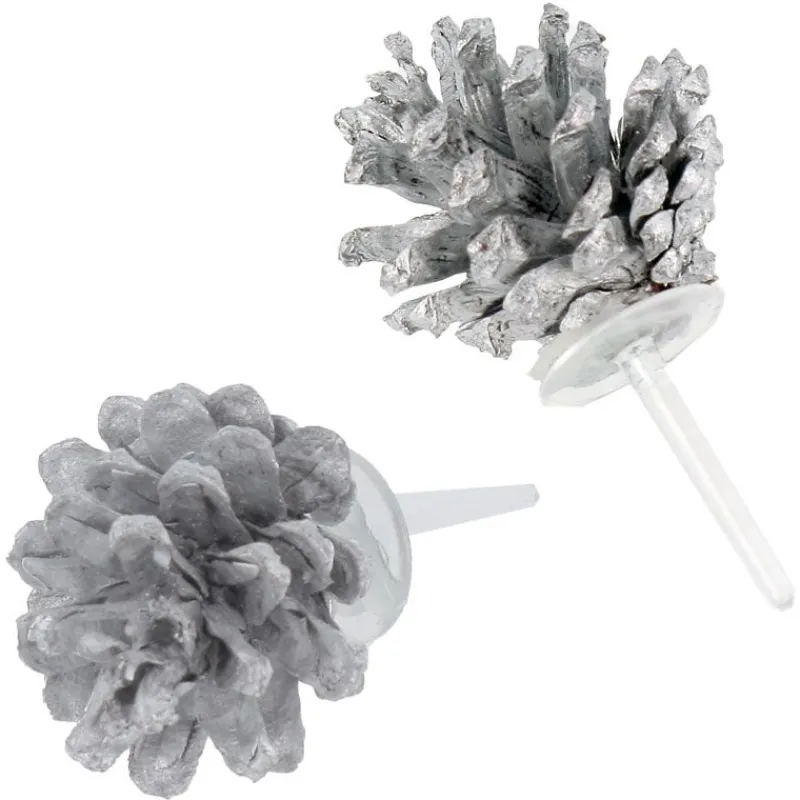 Online Cerf Dellier Pommes de pin argentées sur pique (x30)