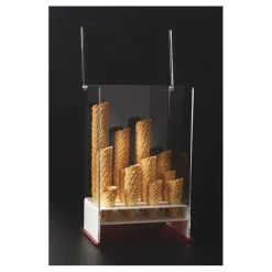 Sale Cerf Dellier Porte-cornets à glace vertical 12 trous de 35 mm avec couvercle articulé