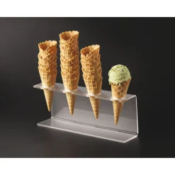 Sale Cerf Dellier Porte-cornets acrylique de comptoir droit 4 trous