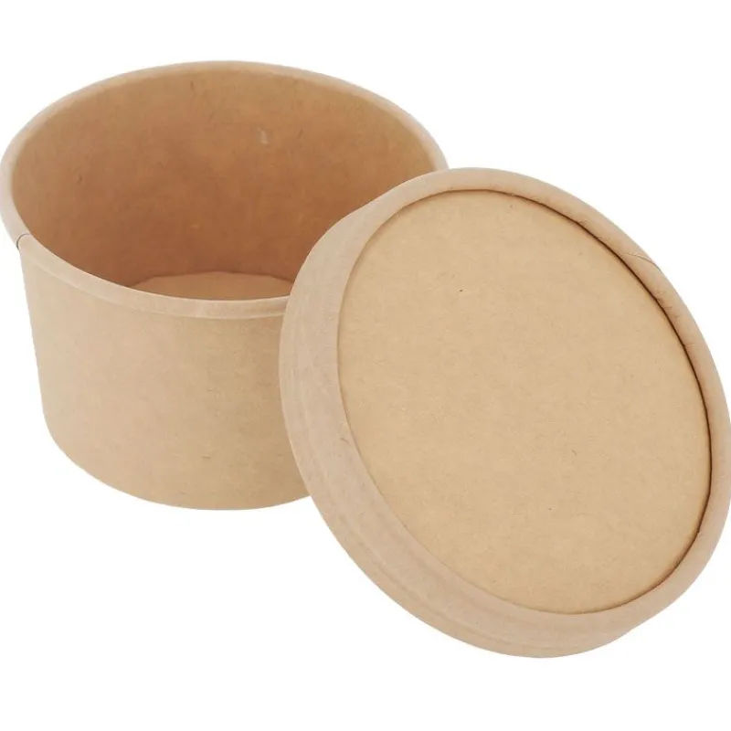 Sale Cerf Dellier Pot à glace 125 ml avec couvercle (x 8)