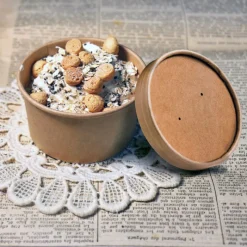 Sale Cerf Dellier Pot à glace 125 ml avec couvercle (x 8)