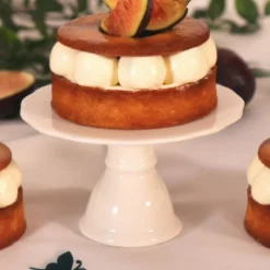 Sale Cerf Dellier Présentoir cupcake individuel blanc en céramique - Ø 10 cm