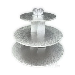 Best Cerf Dellier Présentoir cupcakes argent rond