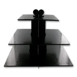 Discount Cerf Dellier Présentoir cupcakes noir carré