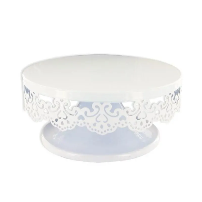 Clearance Cerf Dellier Présentoir gâteau blanc broderie Ø 15 cm