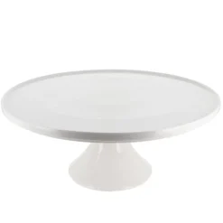 Outlet Cerf Dellier Présentoir gâteau en céramique blanc Ø 30 cm