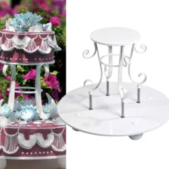 Sale Cerf Dellier Présentoir romantique 2 plateaux