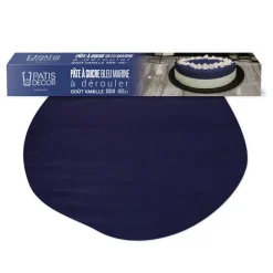 Discount Cerf Dellier Pâte à sucre bleu marine étalée - DDM 06/24