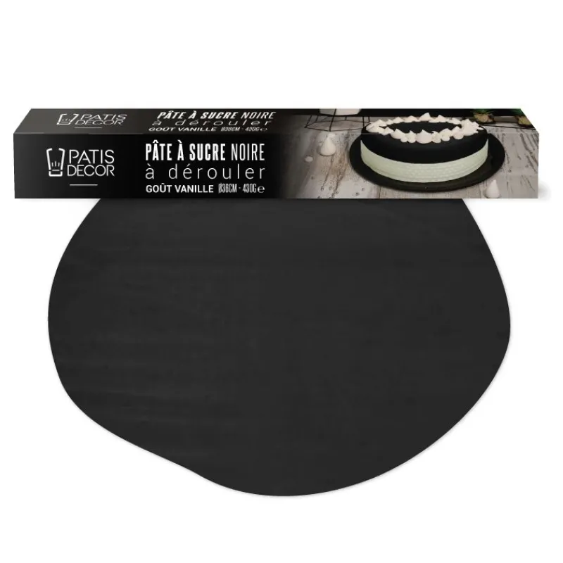 Discount Cerf Dellier Pâte à sucre noire étalée