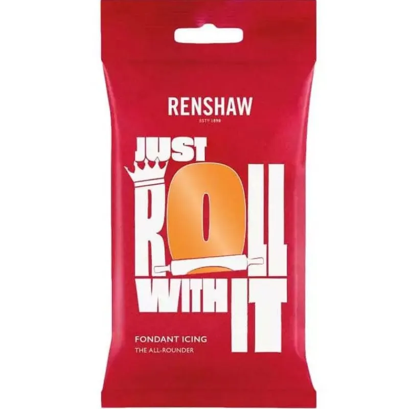 Cerf Dellier Pâte à sucre orange Renshaw 250 g