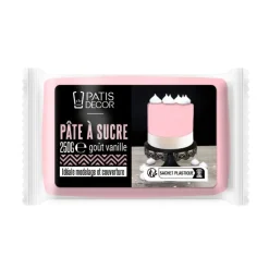 New Cerf Dellier Pâte à sucre rose 250 g