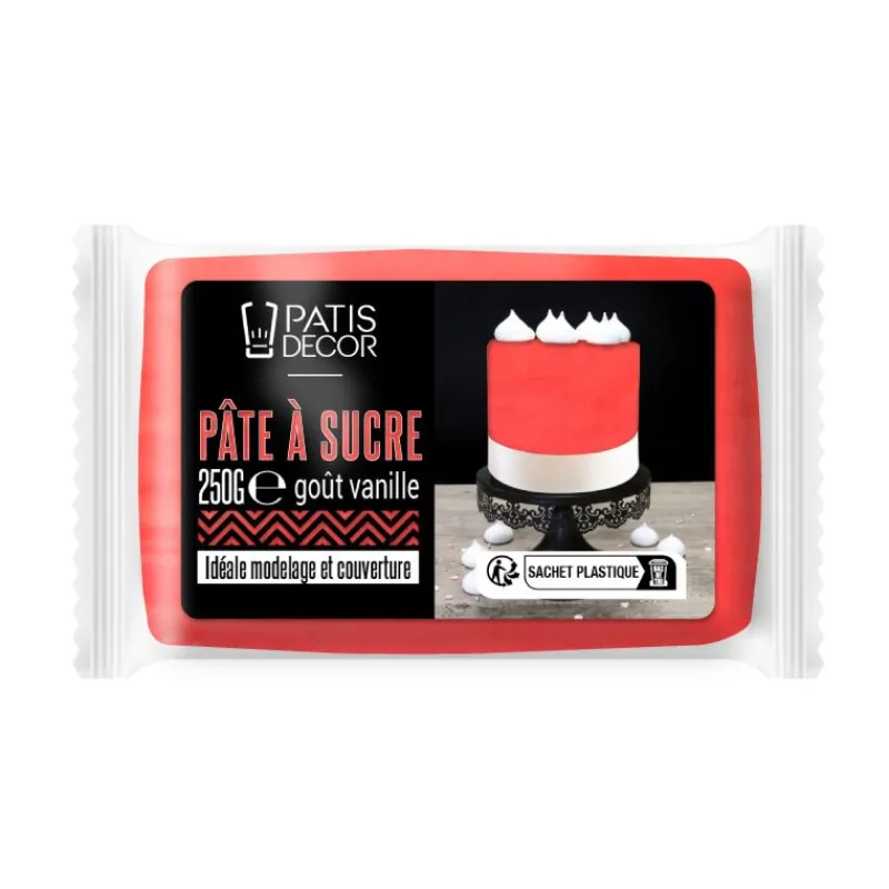 Clearance Cerf Dellier Pâte à sucre rouge 250 g