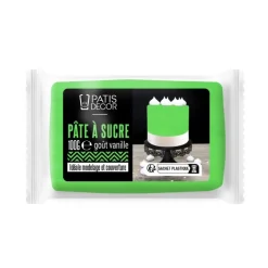 Cerf Dellier Pâte à sucre vert 100 g - DDM 11/24
