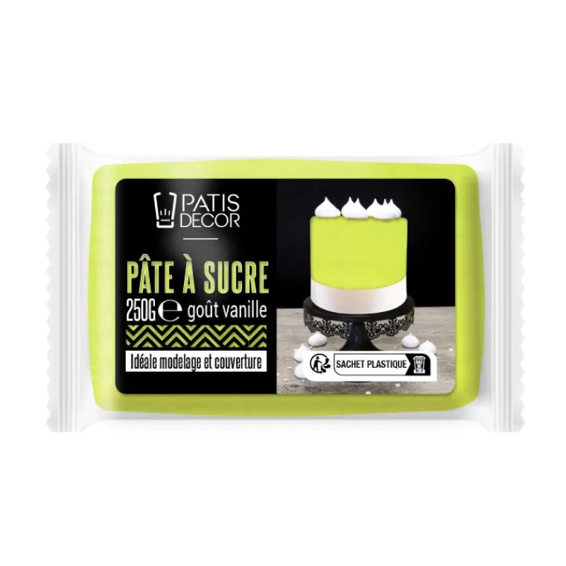 Online Cerf Dellier Pâte à sucre vert citron 250 g