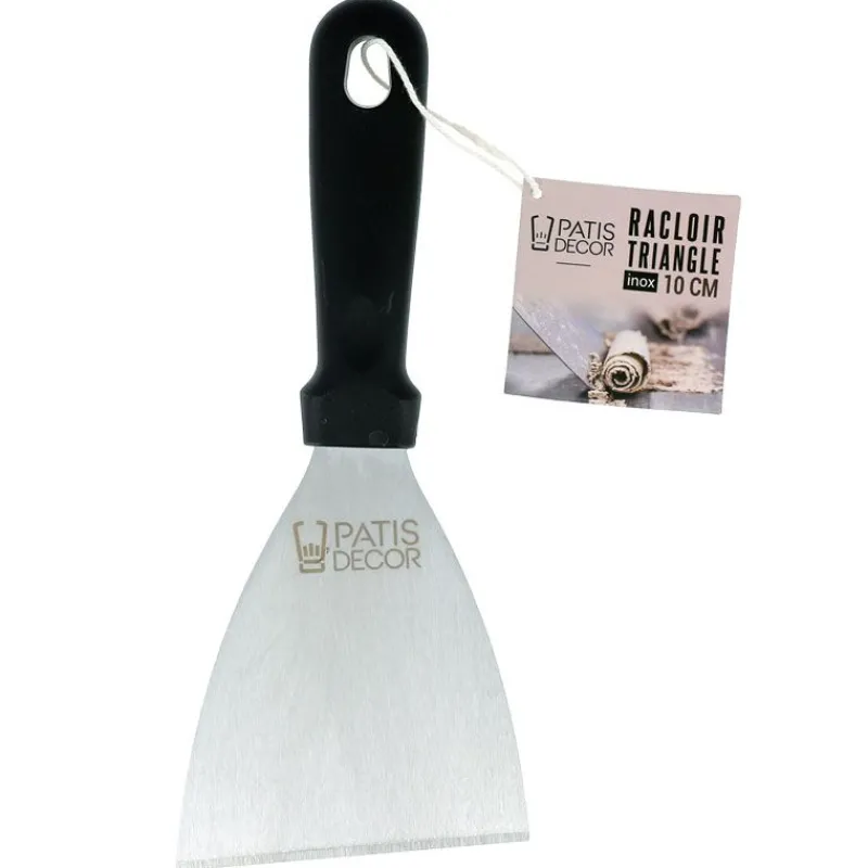 Hot Cerf Dellier Racloir triangle inox 10 cm