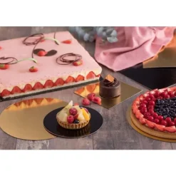 Hot Cerf Dellier Rectangles carton Noir / Or 60 x 40 cm (x25)