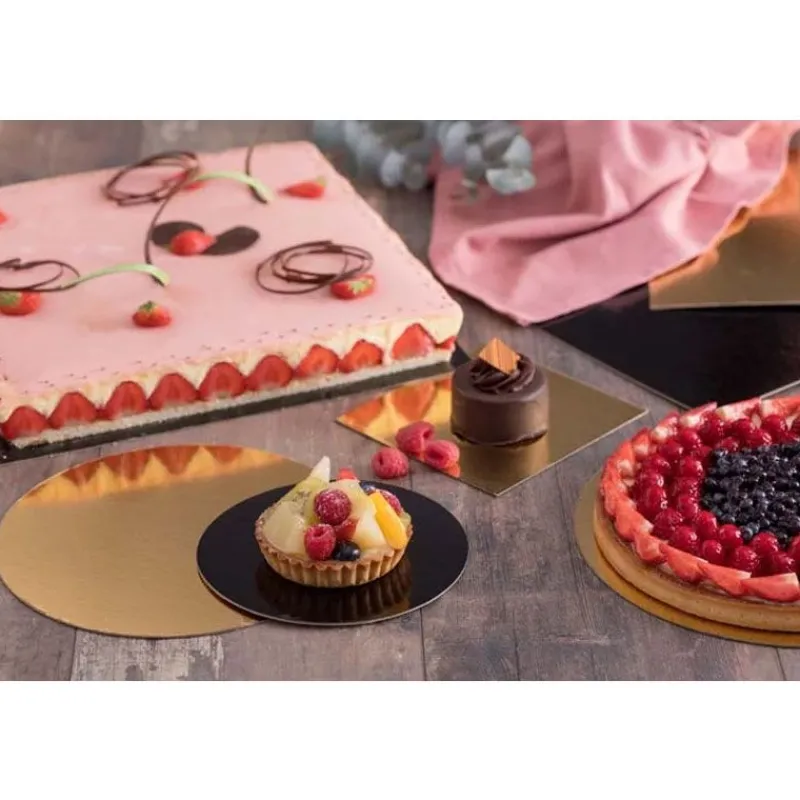 Hot Cerf Dellier Rectangles carton Noir / Or 60 x 40 cm (x25)