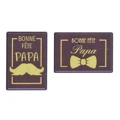 Best Cerf Dellier Rectangles chocolat Bonne Fête Papa (x 25) - DDM 10/24