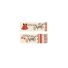 Outlet Cerf Dellier Rectangles Joyeuses Noël rouge assortis chocolat blanc (x80)