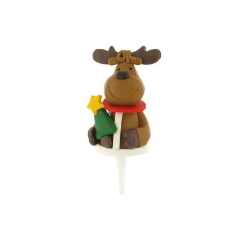 Cerf Dellier Renne de Noël sur pique