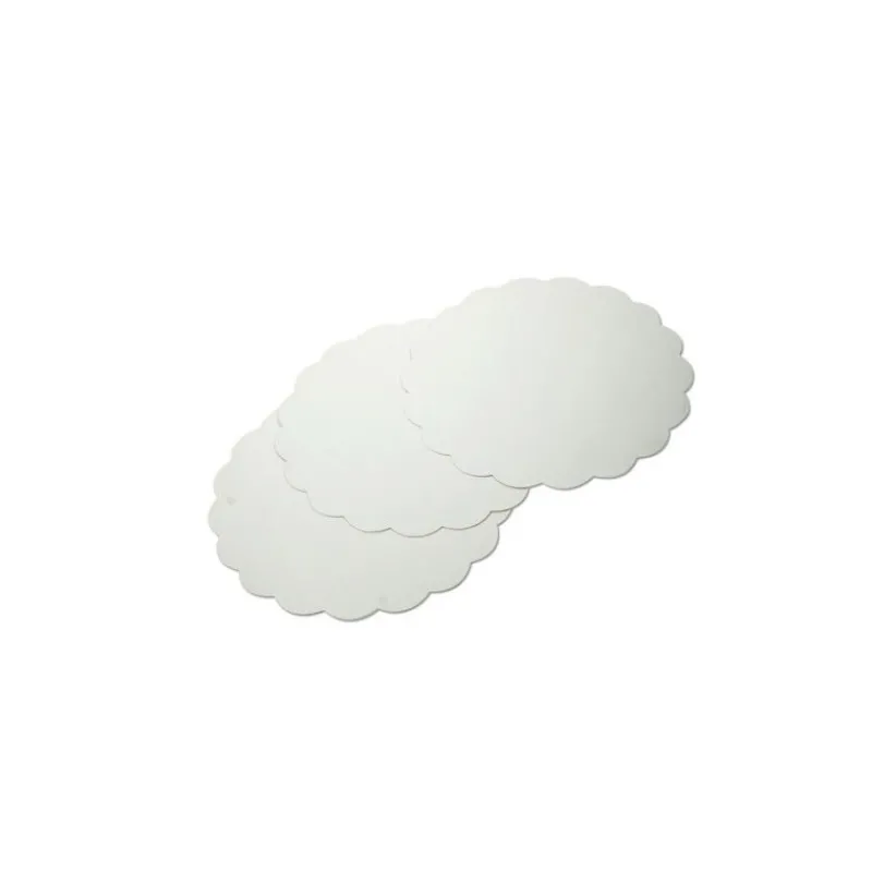 Clearance Cerf Dellier Rond carton festonné blanc (x250)