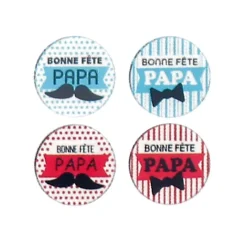 Outlet Cerf Dellier Ronds chocolat assortis Bonne Fête Papa (x54)