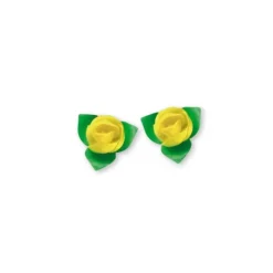 Clearance Cerf Dellier Roses jaunes avec feuilles x10