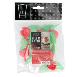 Cerf Dellier Roses rouges avec feuilles (x10)