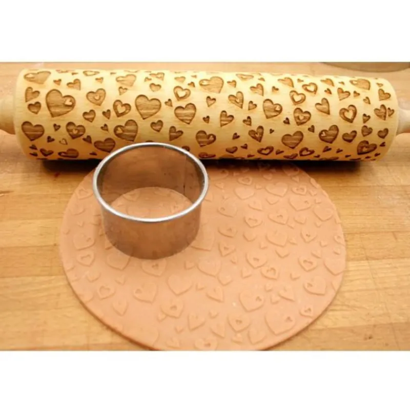 New Cerf Dellier Rouleau empreintes Coeurs