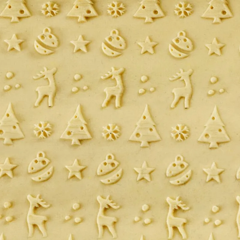 Online Cerf Dellier Rouleau empreintes en bois Noël