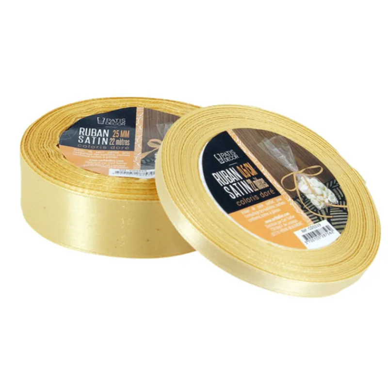 Sale Cerf Dellier Ruban doré satin (22 m)