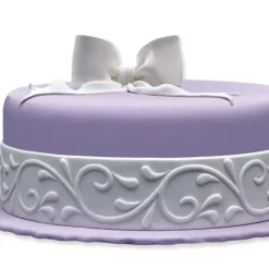 Best Cerf Dellier Ruban pâte à sucre blanc arabesques (1,25 m)