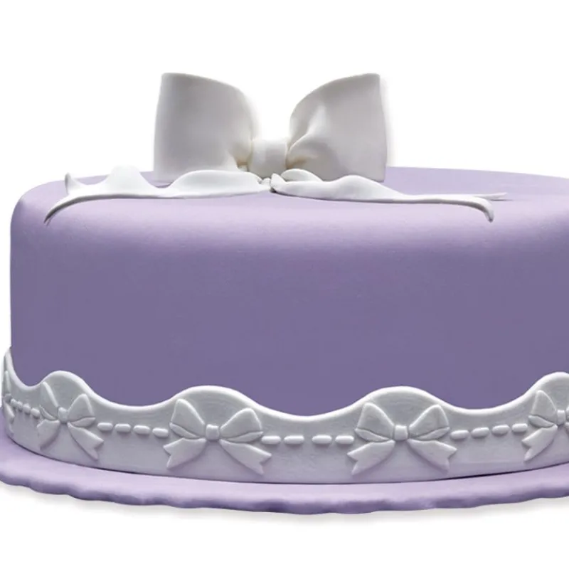 Online Cerf Dellier Ruban pâte à sucre noeuds blanc h 3 cm (2,5 m)