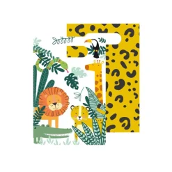 Outlet Cerf Dellier Sac à confiseries animaux de la jungle (x8)