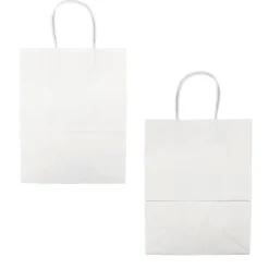 Online Cerf Dellier Sac en papier blanc - 21x11x27 cm