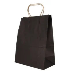 Best Cerf Dellier Sac en papier noir - 25x12x33 cm